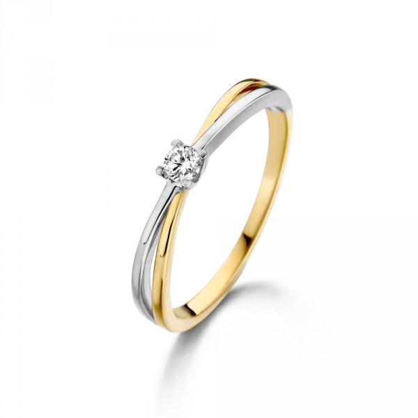 Bicolor gouden ring