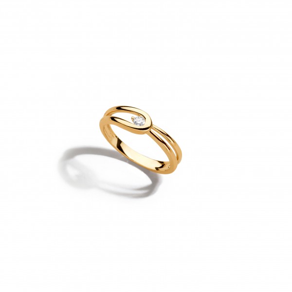 Geel gouden ring