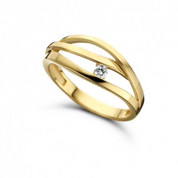 Geel gouden ring