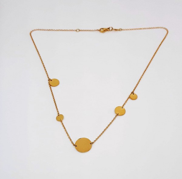 Geel gouden collier