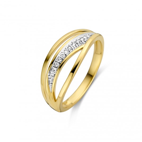 Bicolor gouden ring