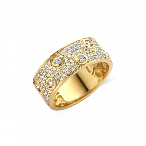 Geel gouden ring