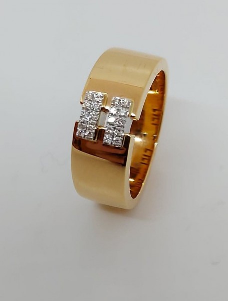 Rosé gouden ring