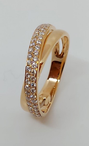 Rosé gouden ring