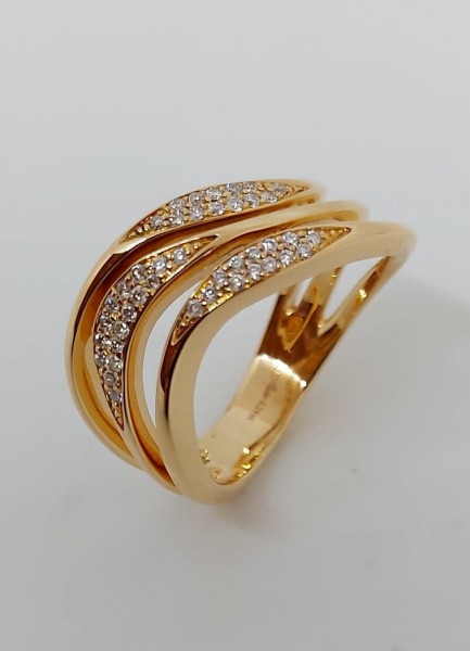 Rosé gouden ring