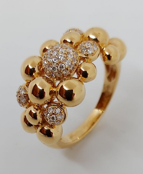 Rozé gouden ring