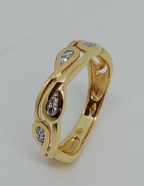 Geel gouden  ring