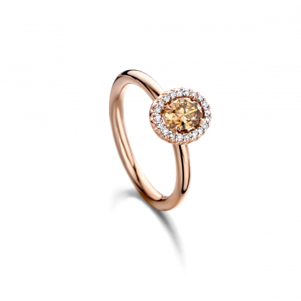 Rosé gouden ring