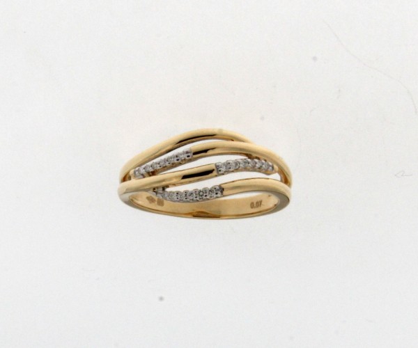 Bicolor gouden ring