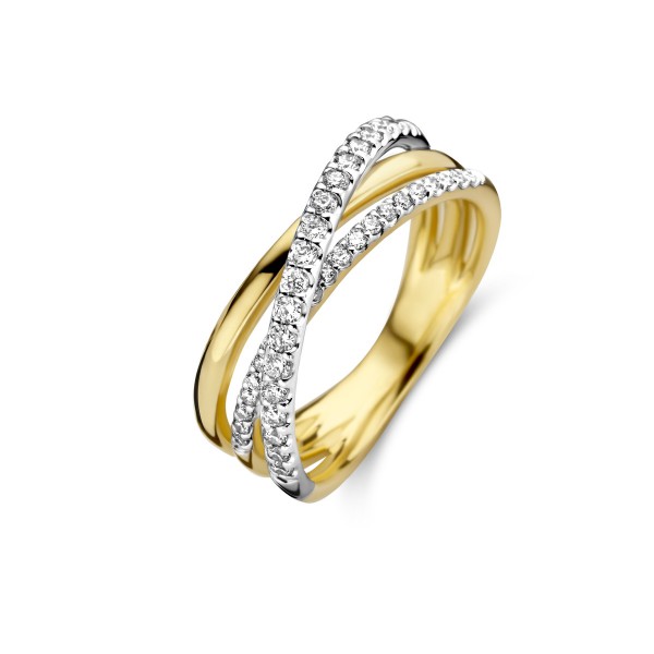 Bicolor  gouden ring