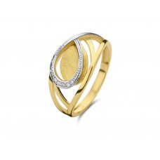 Bicolor gouden ring