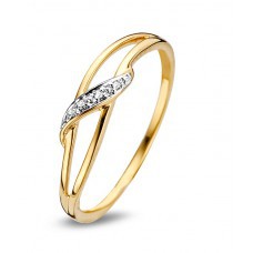 Bicolor gouden ring