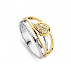 Bicolor gouden ring