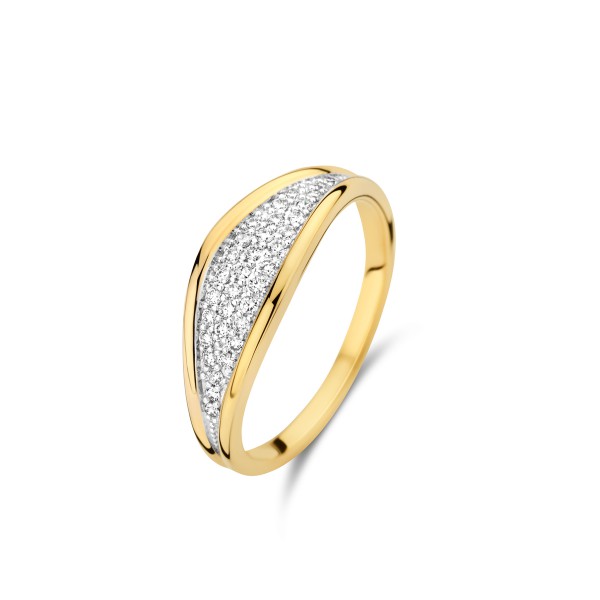 Bicolor gouden ring