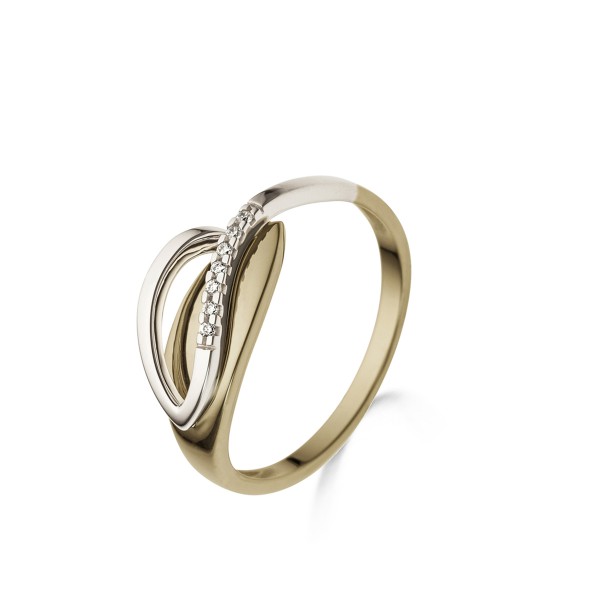 Bicolor gouden ring