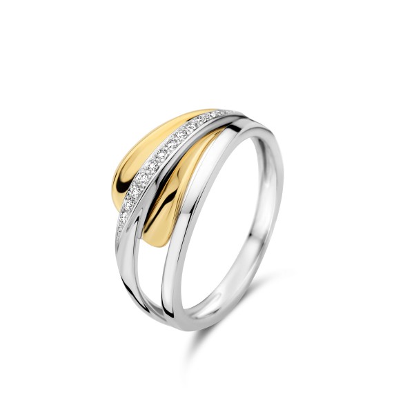 Bicolor gouden ring