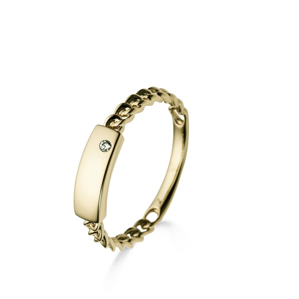 Geel gouden ring