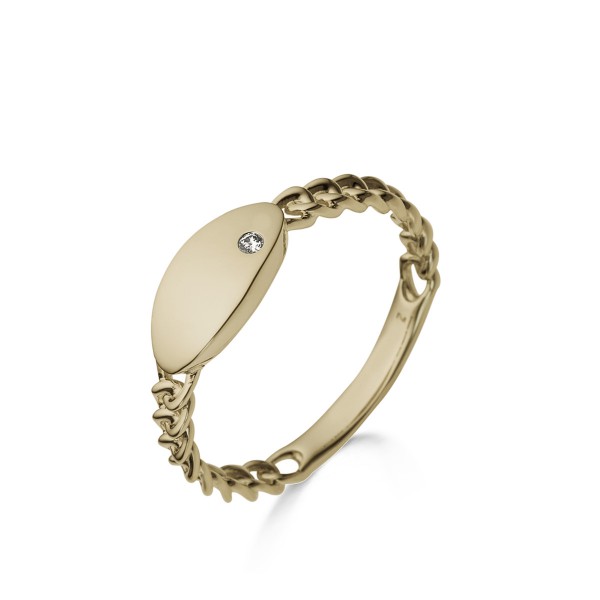 Geel gouden ring