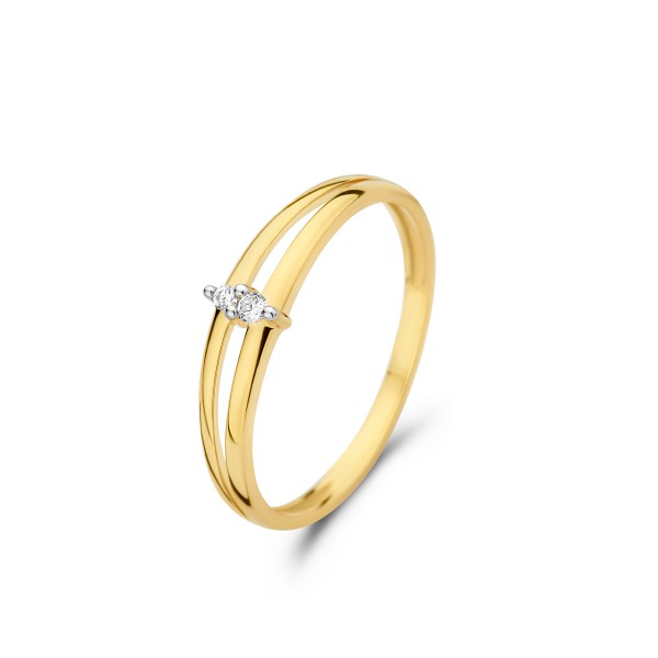 Geel gouden ring