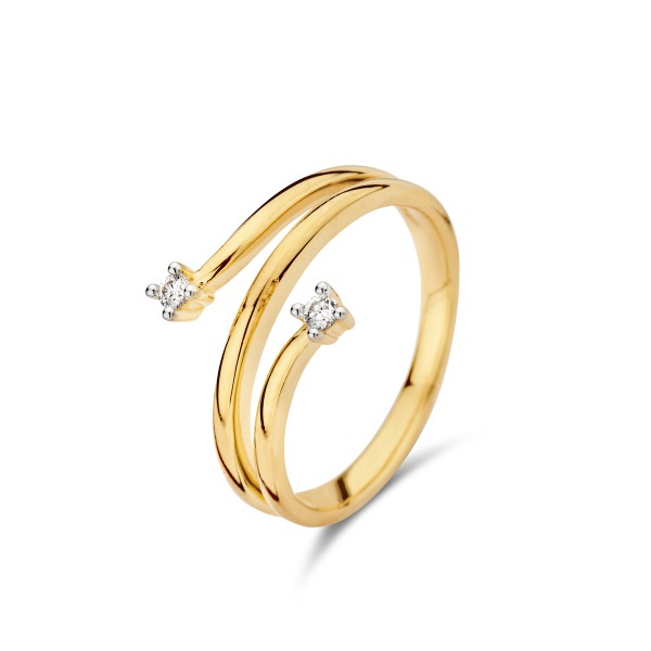 Bicolor gouden ring