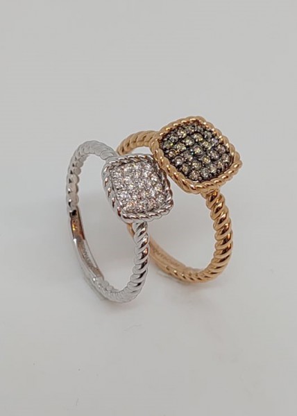 Wit gouden ring