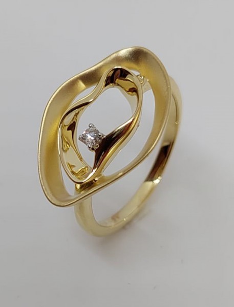 Geel gouden ring