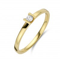 Geel gouden ring