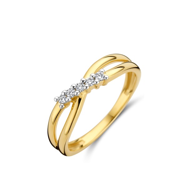 Bicolor gouden ring