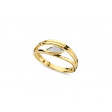 Bicolor gouden ring