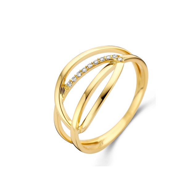 Geel gouden ring