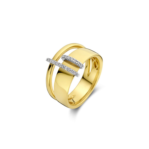 Bicolor gouden ring