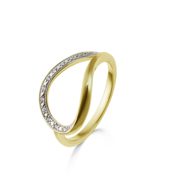 Bicolor gouden ring