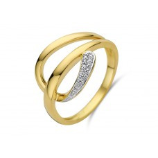 Bicolor gouden ring