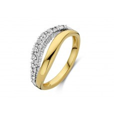 Bicolor gouden ring