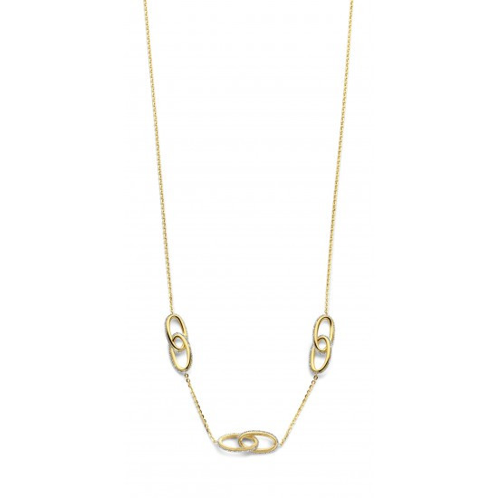 Bicolor gouden collier