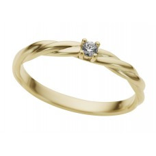 Geel gouden ring