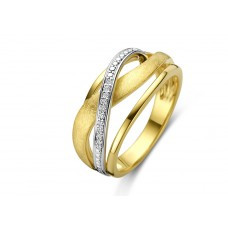 Bicolor gouden ring