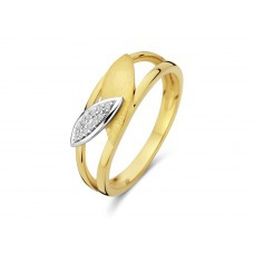 Bicolor gouden ring