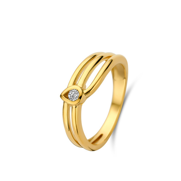 Geel gouden ring