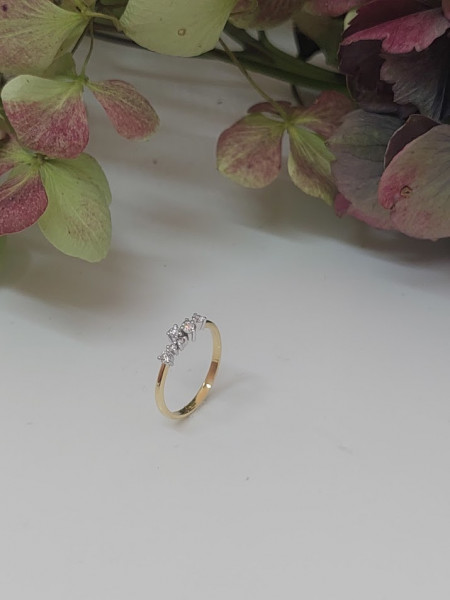 Bicolor gouden ring