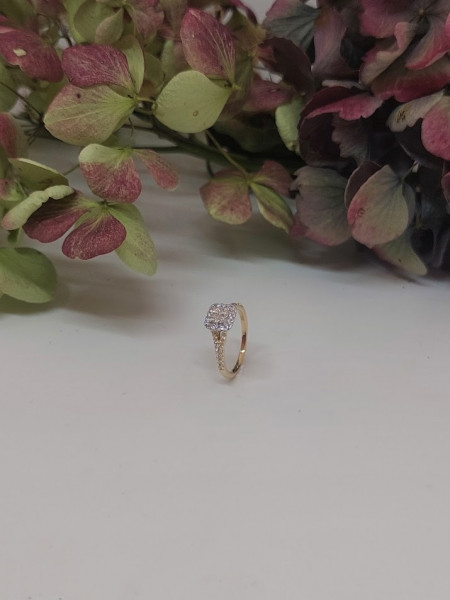 Bicolor gouden ring