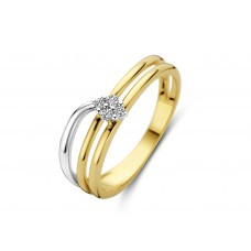 Bicolor gouden ring