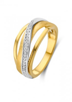 Bicolor gouden ring